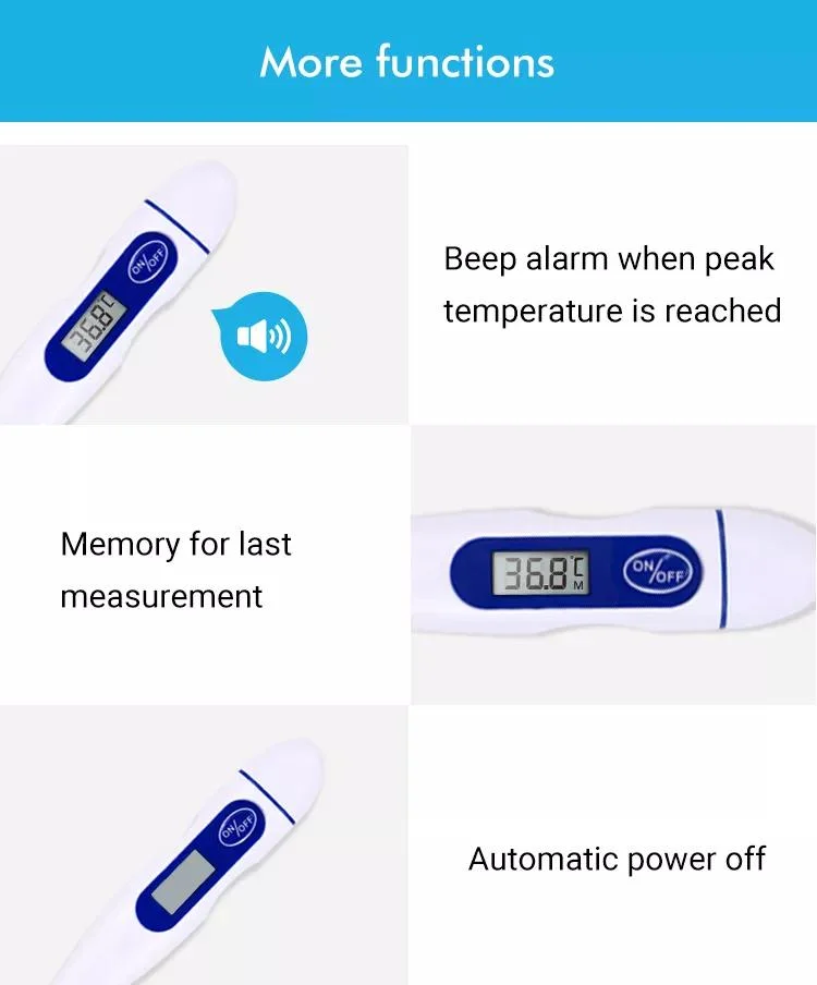 Popular Cheap Price Oral Underarm Armpit Rectal Test Baby Child Kid Adult Fever Clinical Basal Hardtip Rigid Digital Thermometer