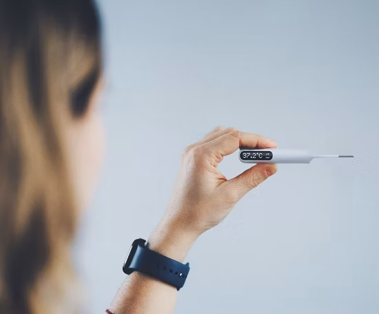 Termômetro médico digital infravermelho de fábrica personalizado OEM sem contato para bebê na testa ISO