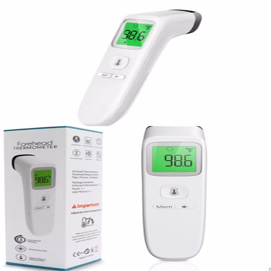 Termômetro digital infravermelho de testa sem contato para bebê